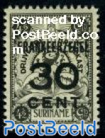 Suriname, Colony 1927 30c On 4.5gld, Stamp Out Of Set, Unused (hinged) - Other & Unclassified