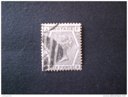 STAMPS GRAN BRETAGNA BRITISH 1867 Queen Victoria - Large White Control Letters In Corners WATERMARK 6-- PLATE 14 - Usados