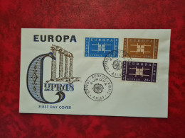 Lettre / Carte FDC CHYPRE CYPRUS EUROPA 1963 - Cartas