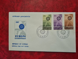 Lettre / Carte FDC CHYPRE CYPRUS EUROPA 1967 - Covers & Documents