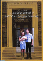 Tuvalu 2013 Birth Of Prince George S/s, Mint NH, History - Kings & Queens (Royalty) - Familias Reales
