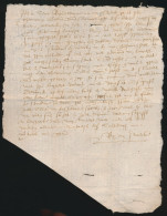 +- 1550 A 1570 BRIEF MIDDELBURG.  ZIE AFBEELDINGEN - Historical Documents