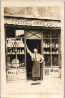 CP Carte Photo D'époque Photographie Vintage Droguerie épicerie Publicité Kub  - Zonder Classificatie