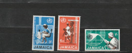 Jamaïque YT 286/8 ** : Paludisme , Nutrition , Nurse - 1969 - Jamaica (1962-...)