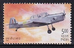 India, 5r. HT-2 Aero India MNH 2003, Airplane, Transport, - Nuevos