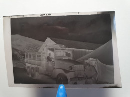 Camion Militaire NEGATIF Photo Des Années 60 - Guerre, Militaire