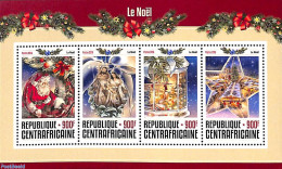 Central Africa 2016 Christmas 4v M/s, Mint NH, Religion - Christmas - Navidad