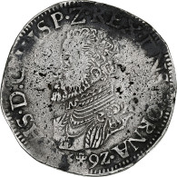 Pays-Bas Espagnols, Philippe II, Ecu Philippe - Philipsdaalder, 1592, Tournai - Otros & Sin Clasificación