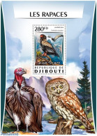 Djibouti 2016 Birds Of Prey, Mint NH, Nature - Birds Of Prey - Owls - Djibouti (1977-...)