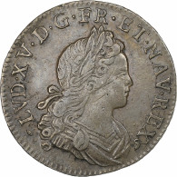 France, Louis XV, 1/4 Écu De France-Navarre, 1718, Rouen, Argent, TTB - 1715-1774 Luigi XV Il Beneamato