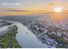 2016-255 Russia Russland Russie Rusia Postal Card "B" Rostov-on-Don. Panorama Of The City Trainbridge - Postwaardestukken