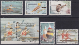 Laos 1991 - Olympic Games Barcelona 92 Mnh** - Sommer 1992: Barcelone