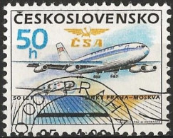 Czechoslovakia 1986 - Mi 2860 - YT 2674 ( Airplanes Ilyushin Il-86 And Airspeed A.S.6 Envoy II ) - Airplanes