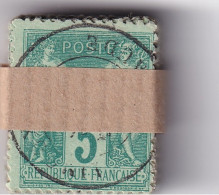 N°75   5c Vert En Botte De 100 - TB - 1876-1898 Sage (Type II)