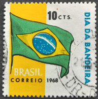 Bresil Brasil Brazil 1968 Drapeau Flag Yvert 877 O Used - Stamps