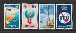 KENYA 1982 UIT-BATEAUX  YVERT N°232/235 NEUF MNH** - Télécom
