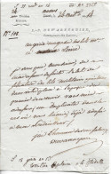 Lettre Du Commissaire Des Guerres Dewarenghien D'Anvers, 24 Vendémiaire An 14 - Historical Documents