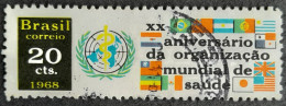 Bresil Brasil Brazil 1968 OMS Yvert 872 O Used - WHO