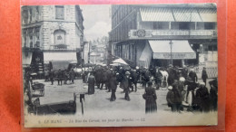 CPA (72) Le Mans. La Rue Du Cornet, Un Jour De Marché.   (8A.913) - Le Mans