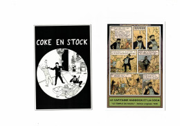 2 CP  COKE EN STOCK LE CAPITAINE HADDOCK ET LA COCA - Hergé
