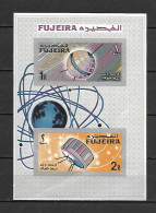 Fujeira 1966 Space Achievements IMPERFORATE MS MNH - Fujeira