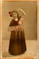 Photographie Photo Vintage Snapshot Amateur Enfant Flamenco Mode Espagnole - Anonieme Personen