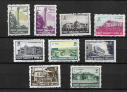 TURKEY 1938/46 Definitives, Buildings  MNH - Unused Stamps