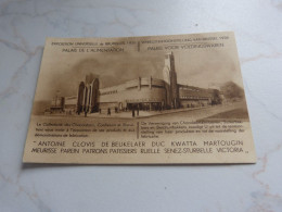 BC29-26 Cpa  Bruxelles Exposition 1935 Palais De L'alimentation - Wereldtentoonstellingen