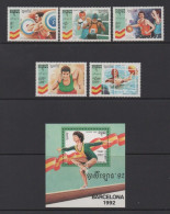 Cambodia 1992 - Olympic Games Barcelona 92 Mnh** - Ete 1992: Barcelone