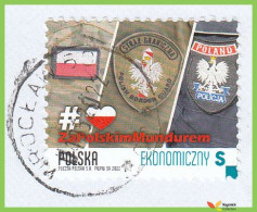 Voyo POLAND Piece With 1 Stamp 2022 Mi#5343  (o) Used - Wrocław (Breslau) After The Polish Uniform - Gebruikt