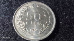 TÜRKİYE-1987      BİMETAL       50  LİRA          UNC - Türkei