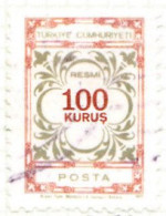 1971 - TURQUIA - SELLO DE SERVICIO - YVERT 122 - Usados