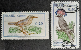 Bresil Brasil Brazil 1968 Oiseaux Birds Yvert 860 861 O Used - Gebraucht