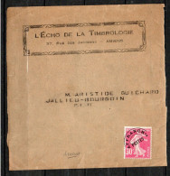 59 Sur Bande Journal "L'Echo De La Timbrologie" - Seulement Piece Devant - 1893-1947