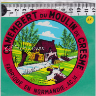 C1374 FROMAGE CAMEMBERT SAINT PIERRE LA VIELLE CALVADOS MOULIN A EAU - Quesos