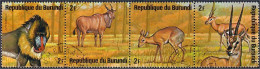 Burundi 2f Mandrille Mandrill Singe Monkey Gazelle Antelope ( A30 251) - Autres & Non Classés