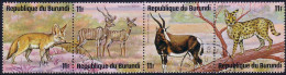 Burundi 11f Antelopes Gazelles Antilopes Fennec Serval ( A30 222) - Cani