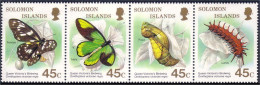 Salomon Solomon Butterflies Butterfly Papillon Schmetterlinge Farfala Mariposa MNH ** Neuf SC ( A30 210) - Solomon Islands (1978-...)