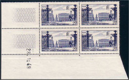 France 822 Nancy Coin Daté 28.1.49 TTB Pl.1 Papier Blanc MNH ** SC ( A30 128a) - 1940-1949