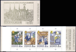 Sweden Scarce Stockholmia 86 350 Years Swedish Mail MNH ** Neuf SC ( A30 198) - Expositions Philatéliques