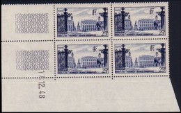 France 822 Nancy Coin Daté 17.12.48 TTB MNH ** SC ( A30 124b) - Unused Stamps