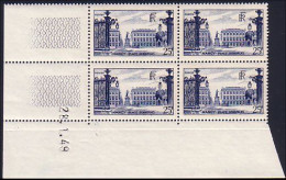 France 822 Nancy Coin Daté 28.1.49 TTB Papier Blanc MNH ** SC ( A30 127a) - 1940-1949