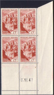 France 792 Conques Coin Daté 3.12.47 TTB Pl.1 MNH ** SC ( A30 107b) - Neufs