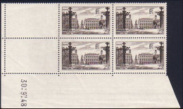 France 778 Nancy Noir Coin Daté 30.9.48 TTB Papier Blanc MNH ** SC ( A30 106a) - 1940-1949