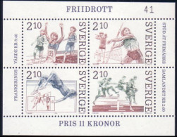 Sweden Track And Field Running Course Haies Hurdles Sheet MNH ** Neuf SC ( A30 39) - Leichtathletik