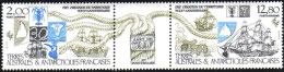 TAAF PA 90-91 Triptyque Territoire Voilier Sailing Ship TTB MNH ** Neuf SC ( A30 3) - Other & Unclassified