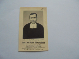 Souvenir Pieux Mortuaire Décès Frère Marcel Louis Martouzin 1905 Pépinster 1955 Religieux - Décès