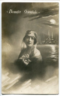 CPA Ecrite En 1920 à Katma Turquie Par  Soldat Du R.I. Colonial Du Levant * BEAUTÉ ORIENTALE ( Jeune Femme En Buste ) - Women