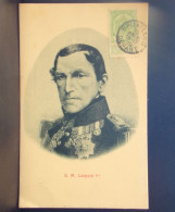 1556 THEME . S. M. LEOPOLD 1er OBLITEREE 1909 - Königshäuser