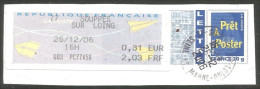 France Distributeur LISA Avion Papier SOUPPES Sur LOING Sur Prêt à Poster ( A36 42) - Andere & Zonder Classificatie